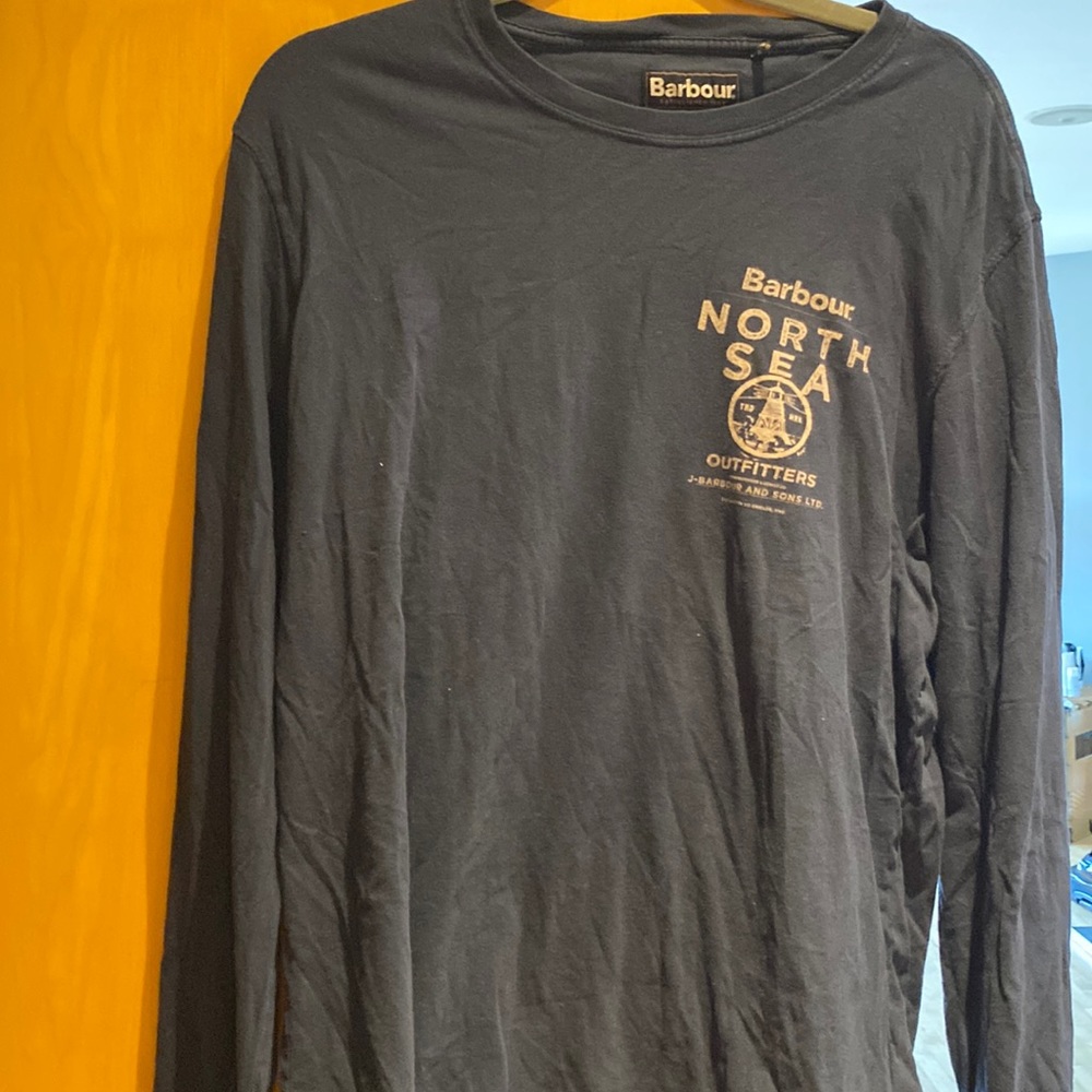Mens Barbour cotton long sleeve